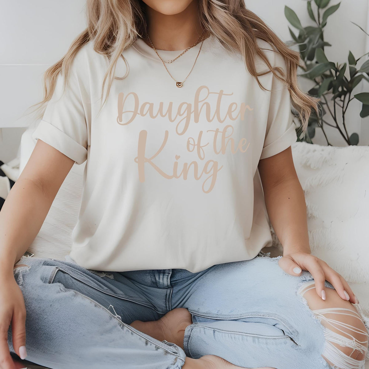 Daughter of the King Christian Shirt - Faith Inspired Tee for Women