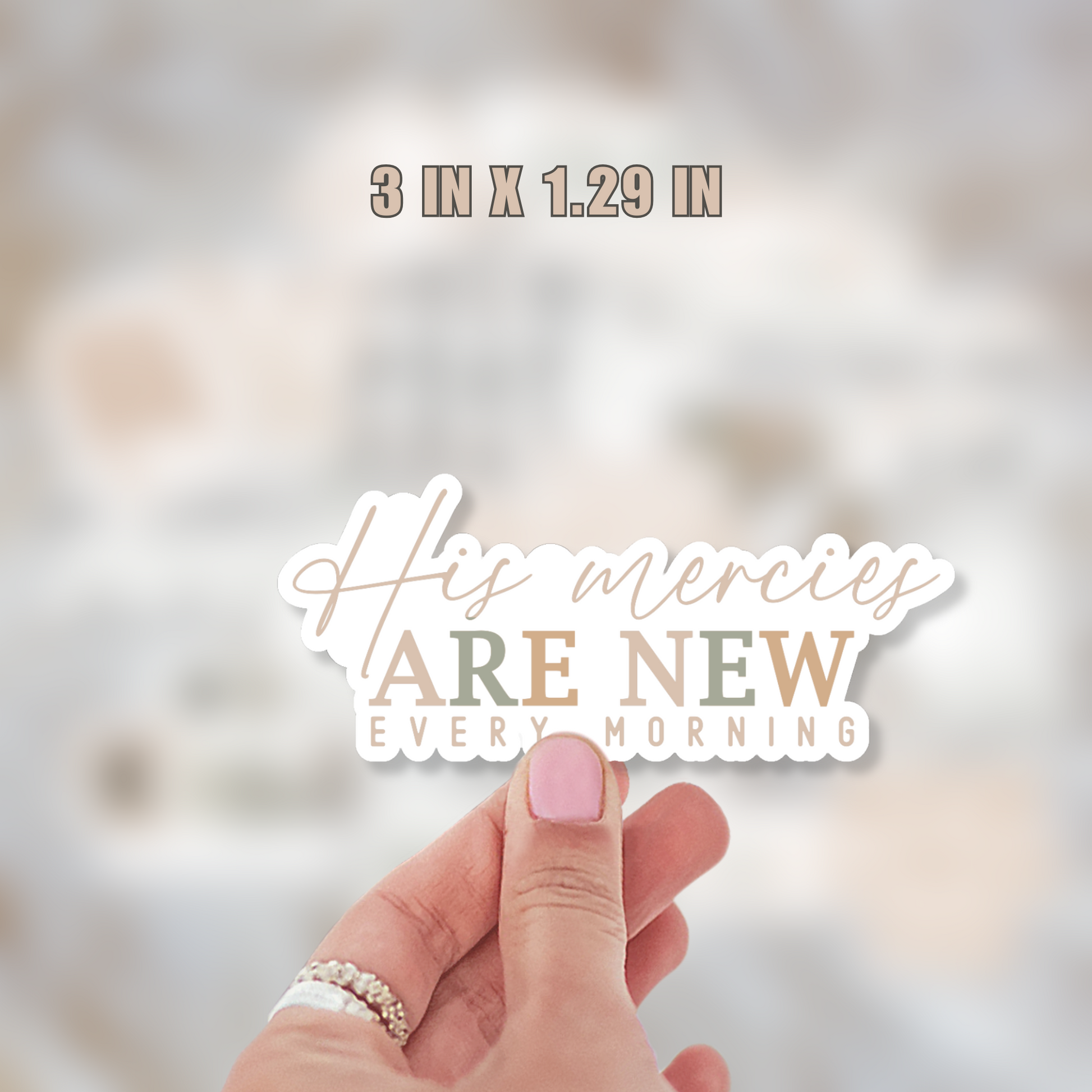 His Mercies Are New Every Morning Sticker