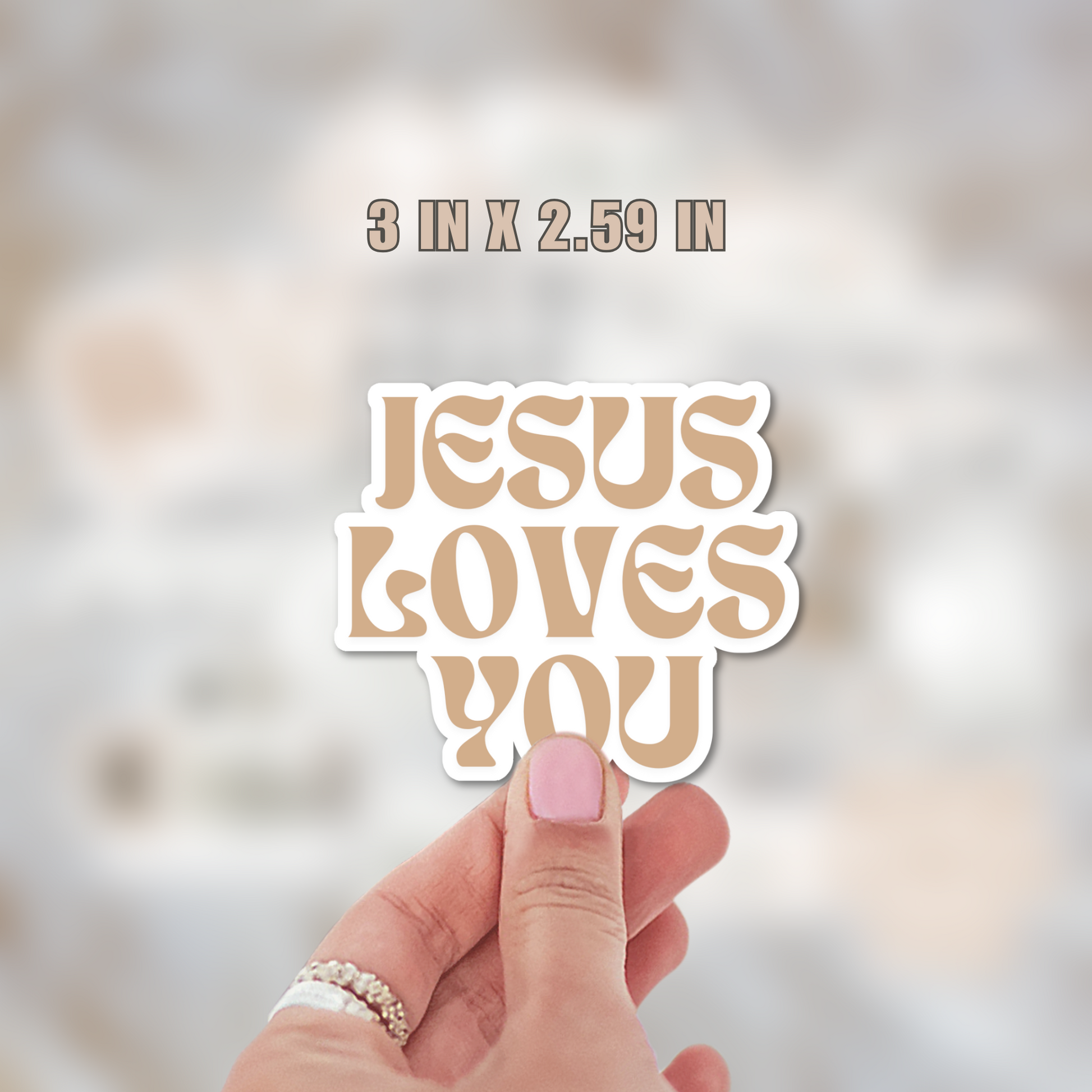 Jesus Loves You Sticker