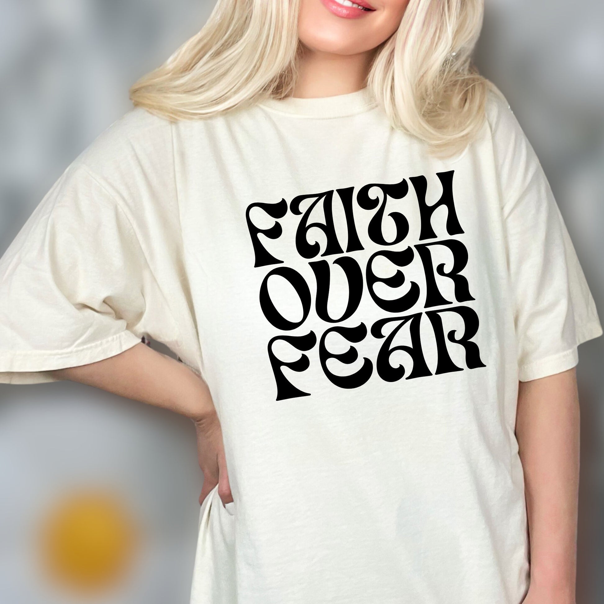 Faith Over Fear Shirt - Bold Christian Apparel for Believers, Inspirational Religious Tee, Spiritual Gift for Men & Women