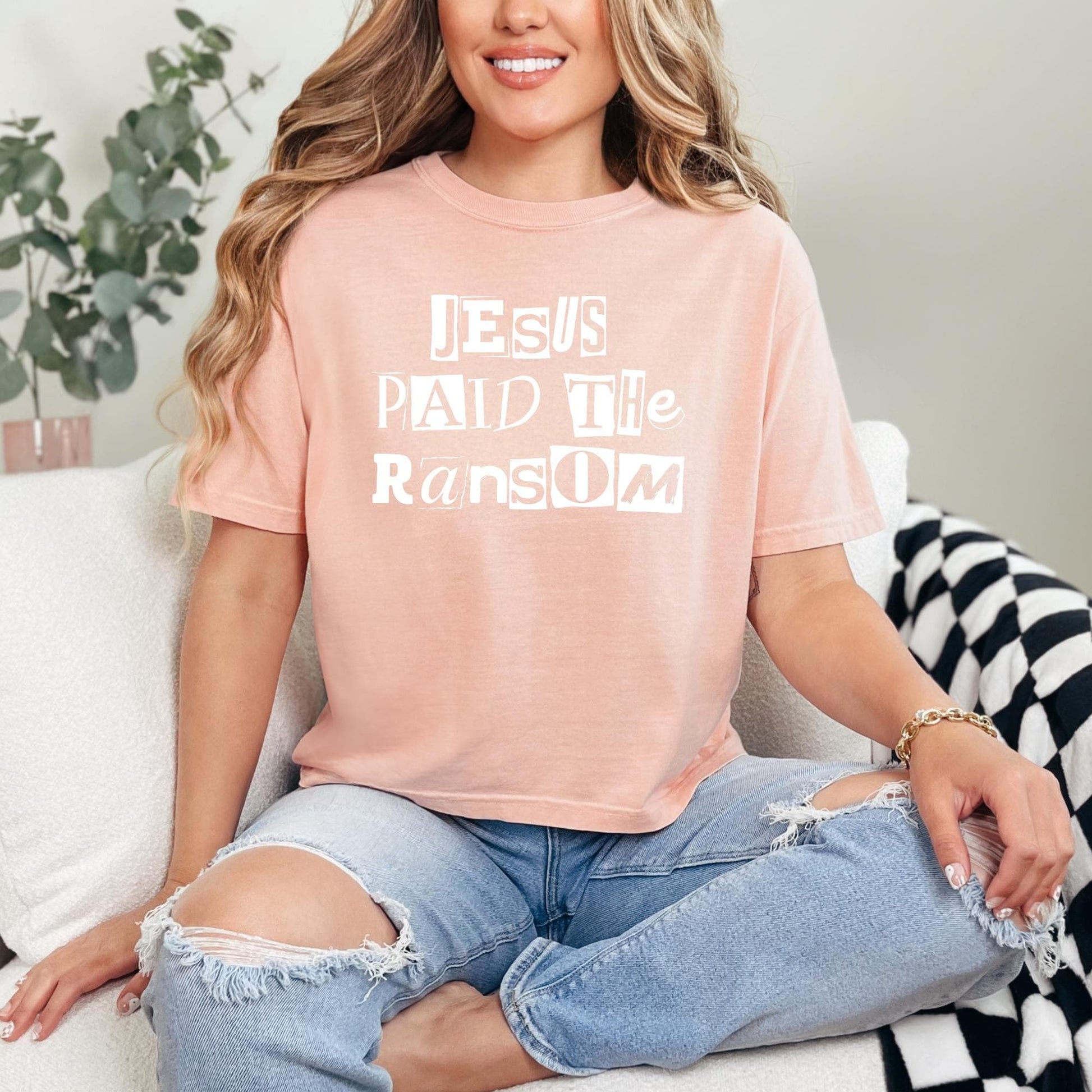 Religious Jesus Paid the Ransom Tee - Christian Faith Shirt