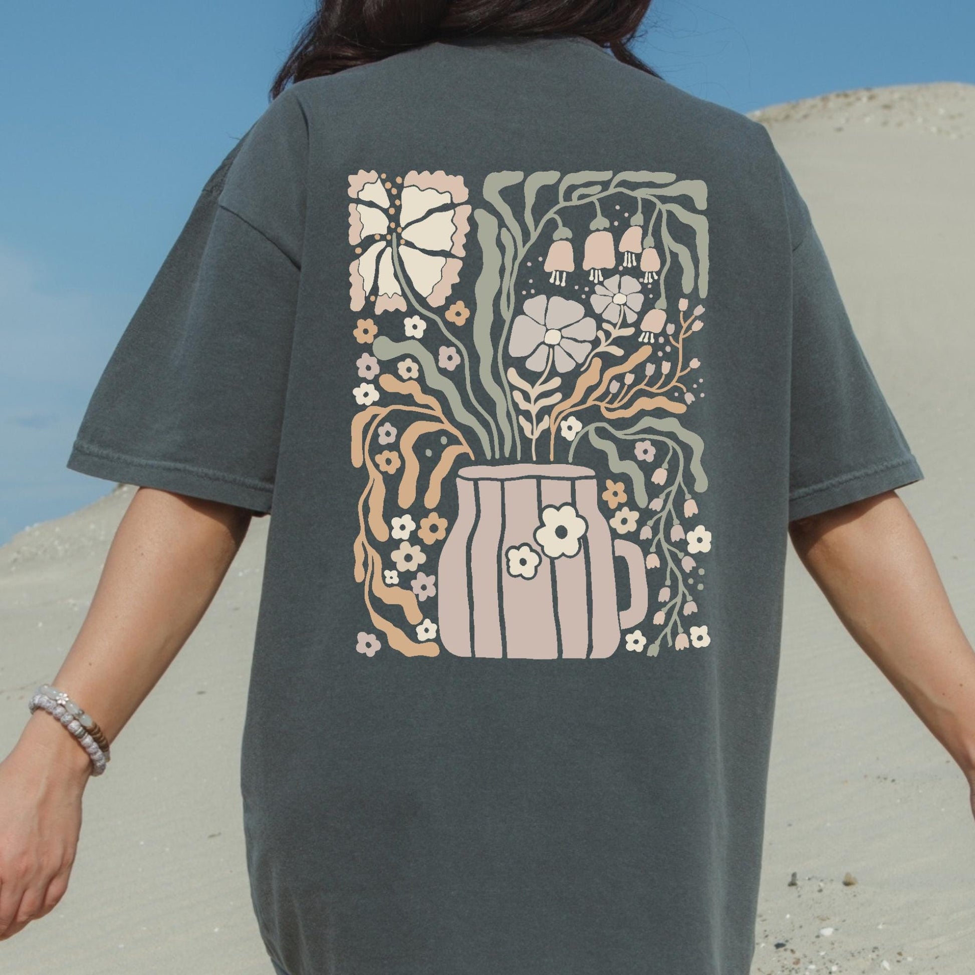 Plant Lover Gift - Grow in Faith Christian Shirt, Inspirational Floral Tee