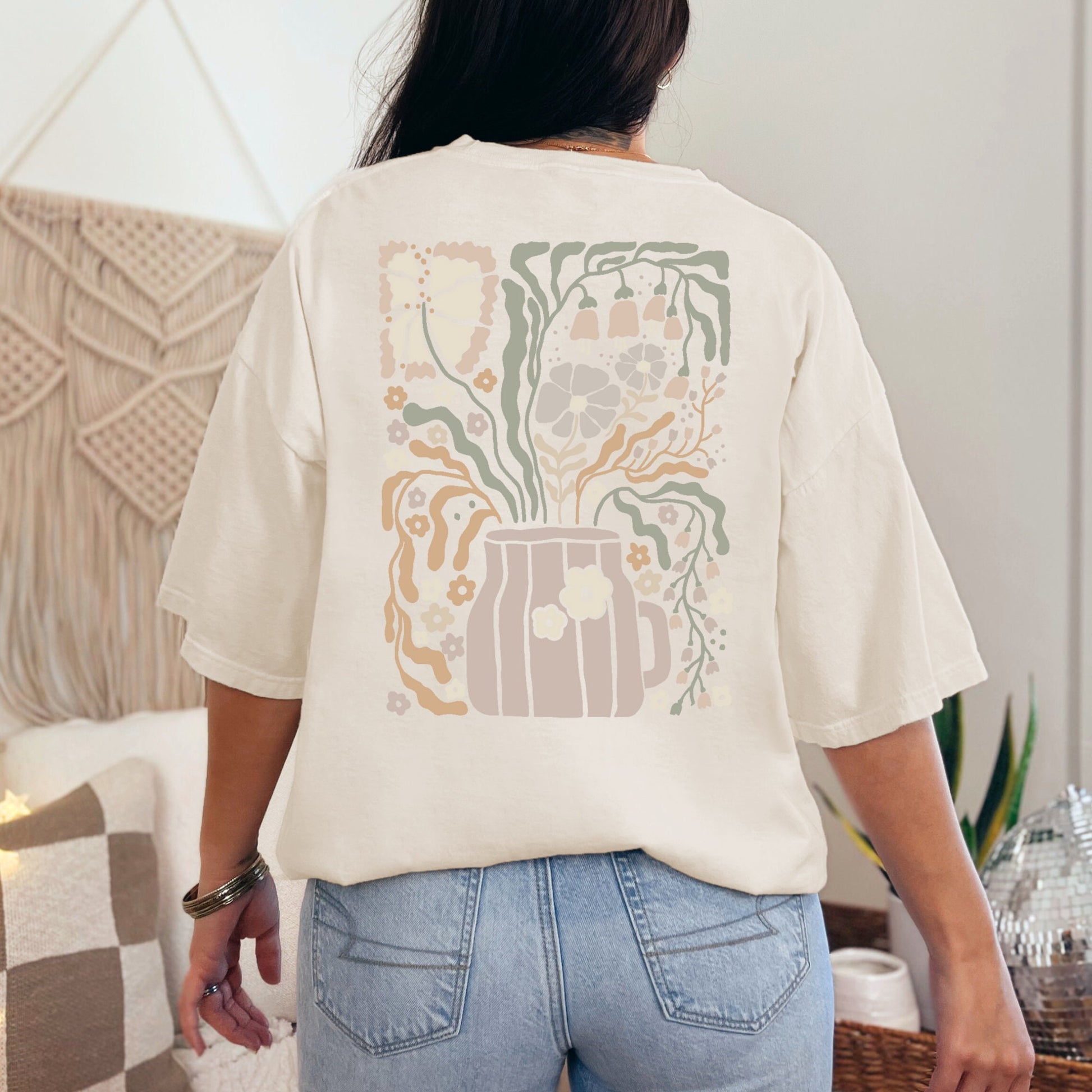 Plant Lover Gift - Grow in Faith Christian Shirt, Inspirational Floral Tee