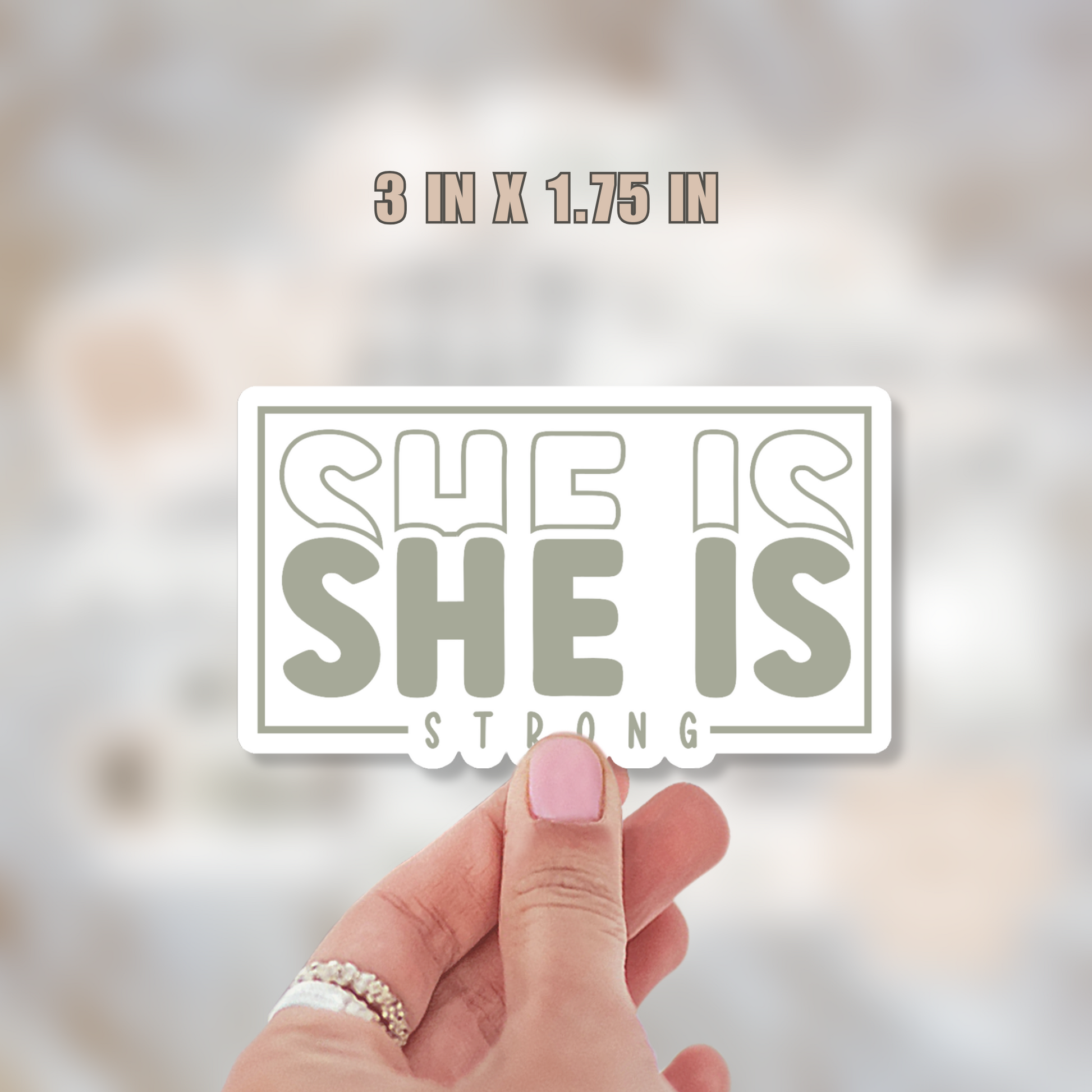 She is Strong Sticker