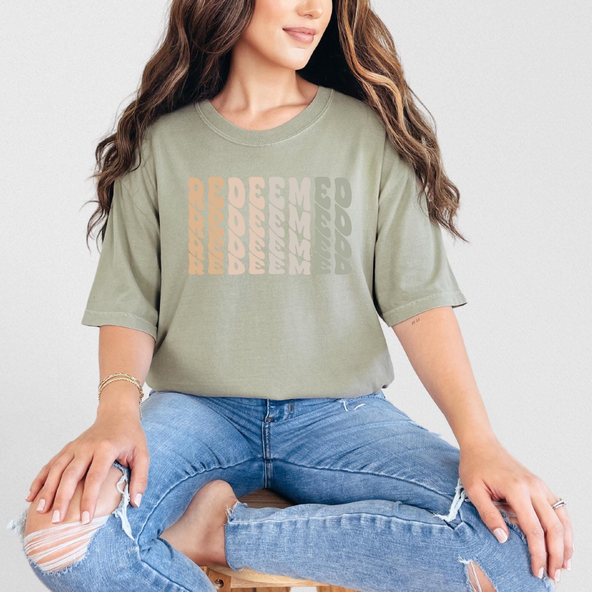 Christian Redeemed Shirt for Believers - Inspirational Faith Apparel, Christian Gifts, Religious T-Shirt, Spiritual Clothing for Men & Women