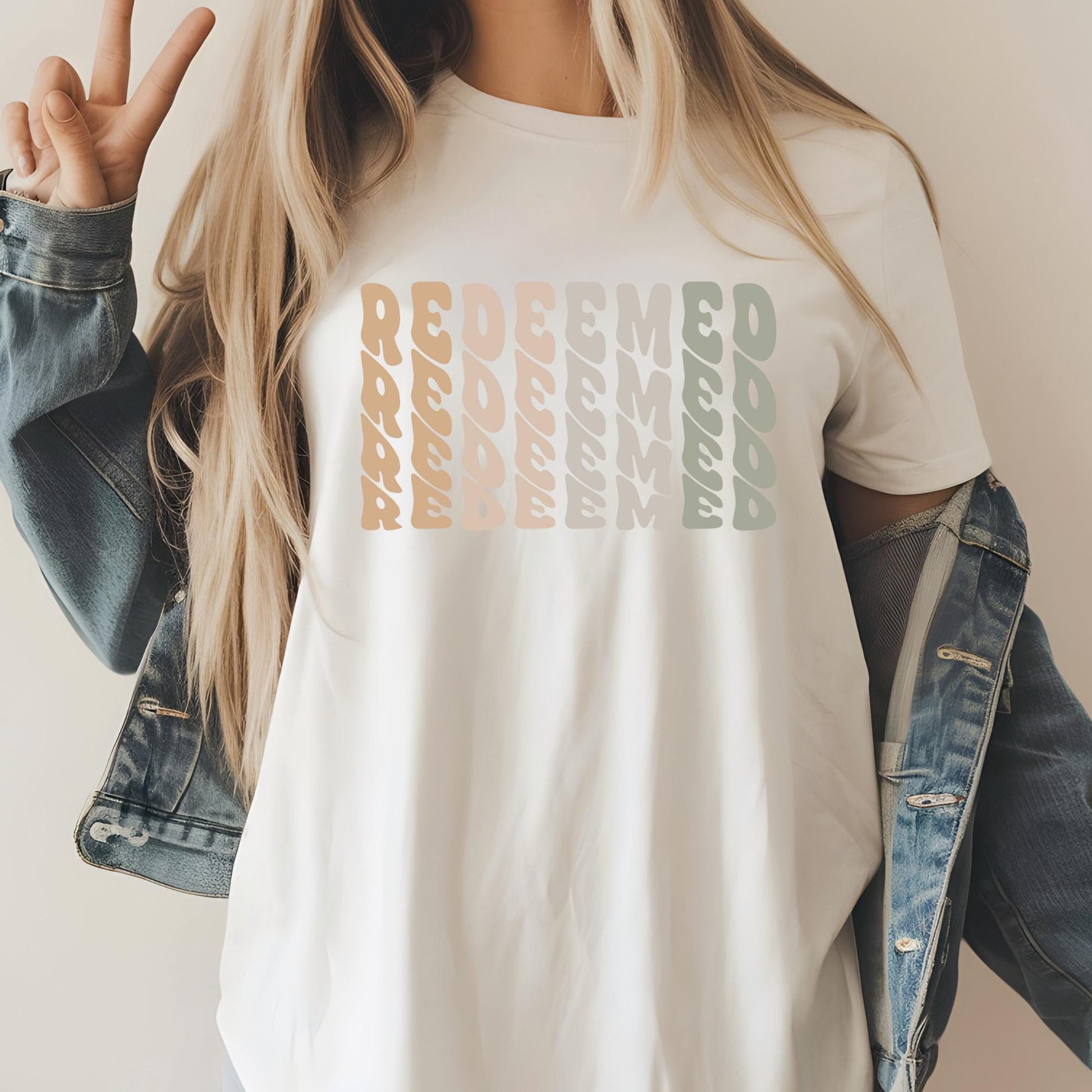 Christian Redeemed Shirt for Believers - Inspirational Faith Apparel, Christian Gifts, Religious T-Shirt, Spiritual Clothing for Men & Women