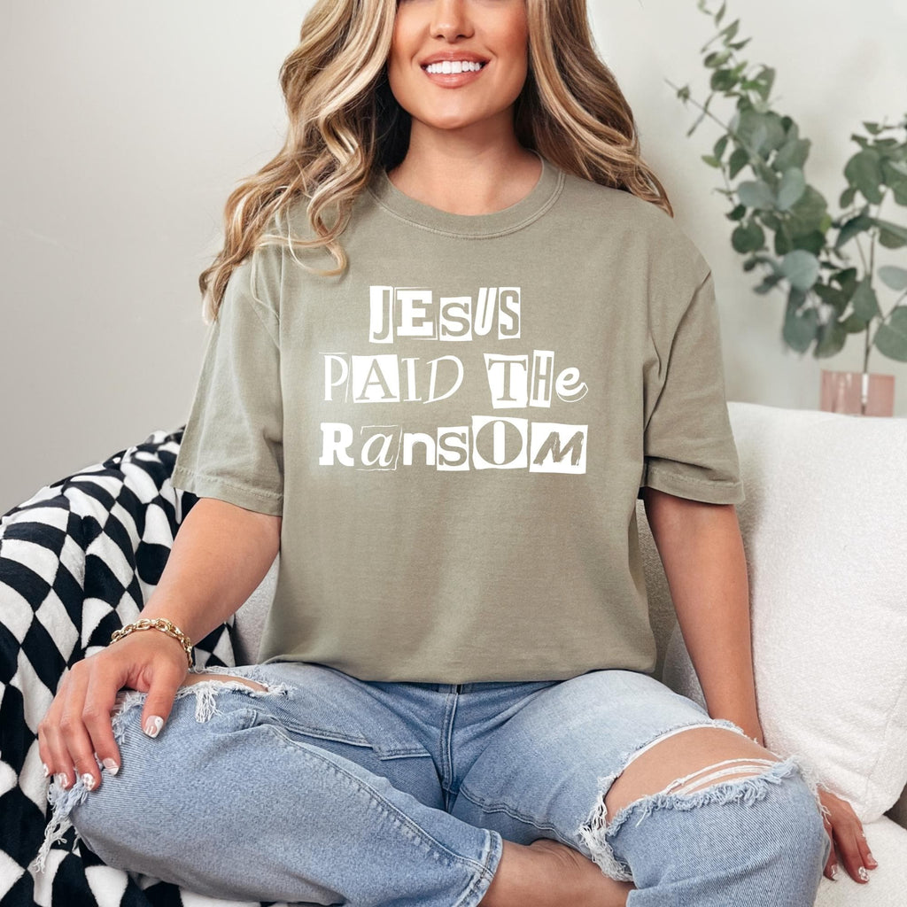 Religious Jesus Paid the Ransom Tee - Christian Faith Shirt
